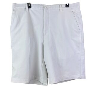 FootJoy Mens 38 White Golf Shorts Stretch Performance Flat Front FJ Golfcore